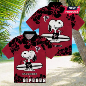 Atlanta Falcons Snoopy Surf Hawaiian Shirt