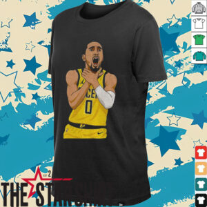 Tyrese Haliburton cartoon choke Indiana Pacers NBA Basketball Player shirt