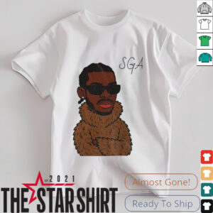 Shai Gilgeous Alexander Oklahoma City Thunder NBA basketball cartoon shirt