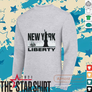 New York Liberty Sportiqe Unisex Skyline Comfy Tri Blend T Shirt