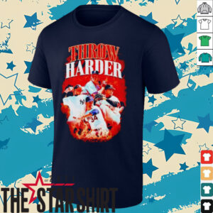 Throw Harder Baseball Flames MLB shirt