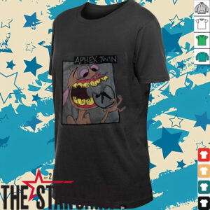 Aphex Twin Ren and Stimpy Mashup T Shirt