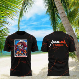 Metallica x Virginia Tech Lane Rocked T Shirt Gifts For Someone Who Loves Music