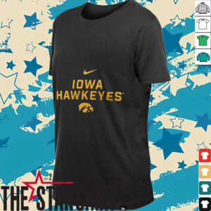 Nike Black Iowa Hawkeyes 2025 Sideline Performance T Shirt