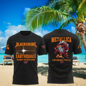 Breaking Virginia Tech Hokies Blacksburg Earthquake 2025 Shirt Gifts For Football Ideas