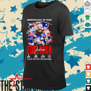 Patriots Hall of Fame Julian Edelman New England Patriots thank you for the memories shirt