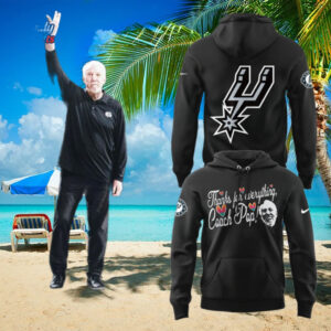 San Antonio Spurs x Coach Pop One Of The Greatest Coaches Of All Time 2025 Hoodie