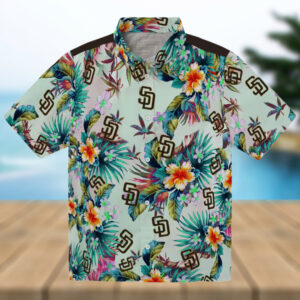 MLB San Diego Padres Tropical Green Hawaiian Shirt Beach and Vacation Wear for Fans