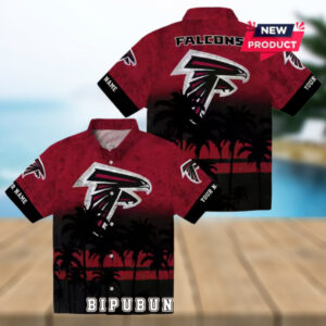 Atlanta Falcons Custom Sunset Pattern Hawaiian Shirt