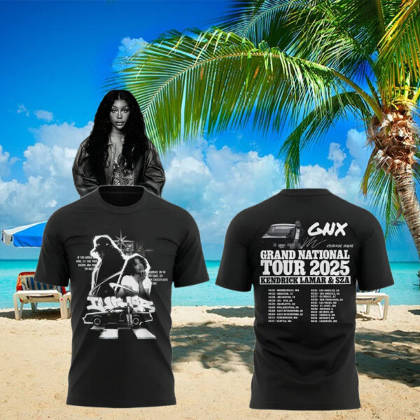 Kendrick Lamar x SZA Grand National Tour 2025 T Shirt