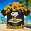 Padres Leafy Palms Brown Hawaiian Shirt   Official MLB San Diego Fan Shirt for Summer Vibes