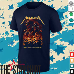 Metallica M72 Toronto Canada Night 2 At Rogers Centre On April 26 2025 M72 North American Tour Two Sided Unisex T Shirt