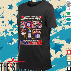 Fresno State Bulldogs 2024 2025 back to back Mountain West Champions shirt