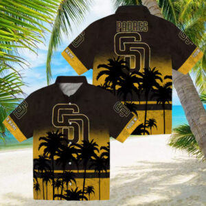 San Diego Padres Hawaiian Shirt for Men Sunset Theme Summer Gift
