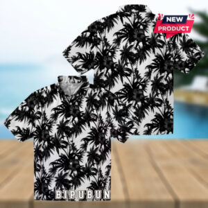 Baltimore Ravens Palm Motifs Hawaiian Shirt