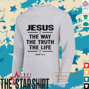 Alisson Becker wearing Jesus the way the truth the life shirt