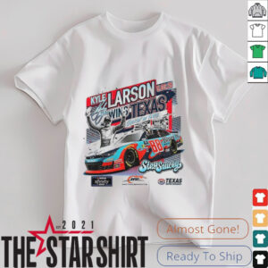 Kyle Larson Stay Saucey Checkered Flag Sports 2025 Race Winner Texas signature shirt