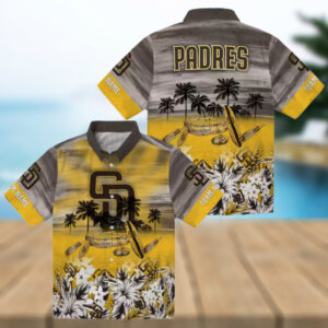 San Diego Padres Tropical Canoe Casual Shirt Brown Hawaiian Shirt for Game Day
