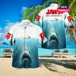 Jaws 50th Anniversary 2025 Summer Hawaiian Shirt