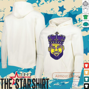 Lebron James Los Angeles Lakers NBA Basketball King big head cartoon shirt