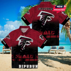 Atlanta Falcons Custom Sunset Pattern Hawaiian Shirt