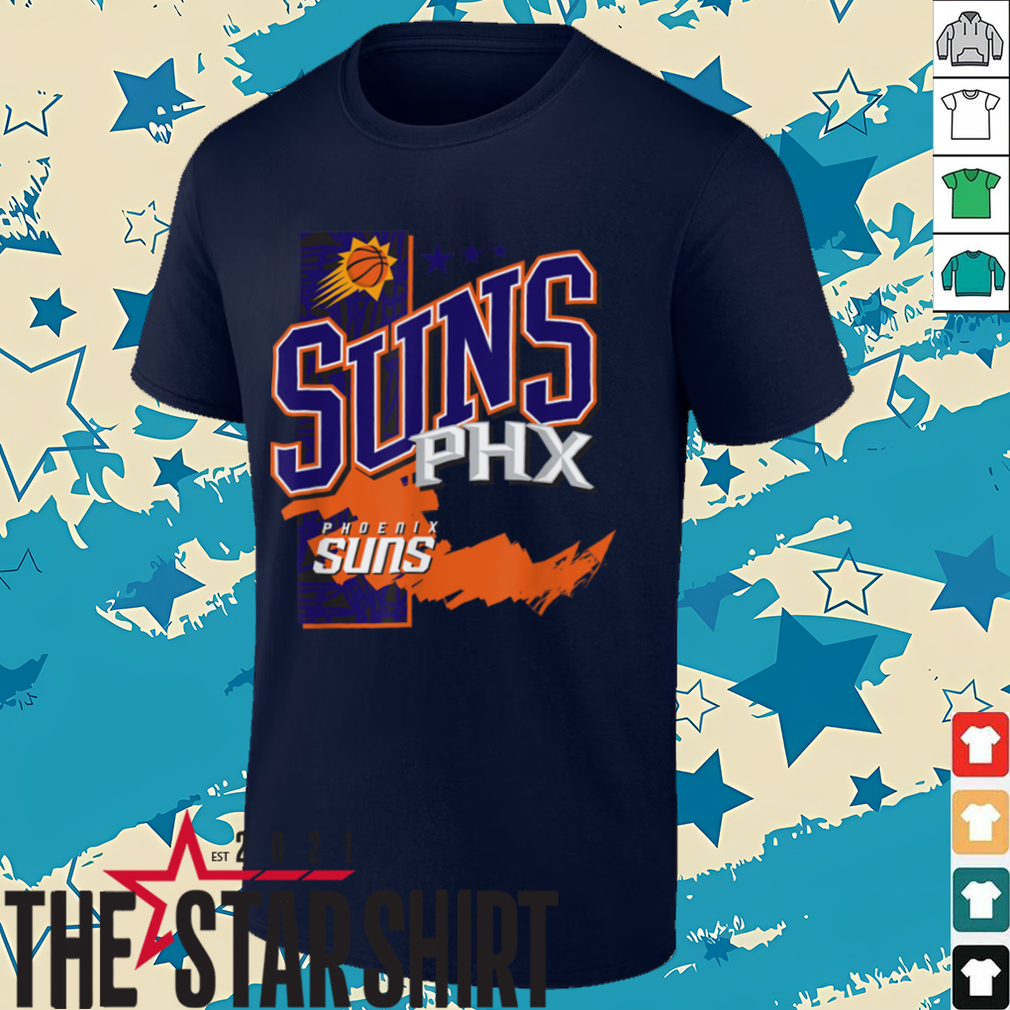 NBA Official Phoenix Suns Barred Player T Shirt Side