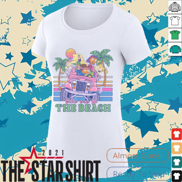 Nickelodeon Take Me To The Beach Jeep Tropical Sunset T Shirt