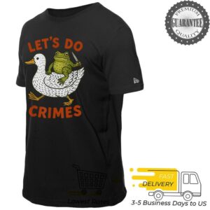 Let’s Do Crimes Funny Duck Frog Ready To Commit Crime Washed T Shirt
