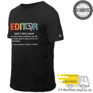 Photography Editing Funny Definition Retro Camera Lovers T Shirt