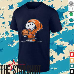 5GKQIFKK Illinois Basketball x Snoopy T Shirt0