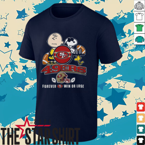 San Francisco 49ers X Peanuts Snoopy And Charlie Forever Not Just When We Win Tee