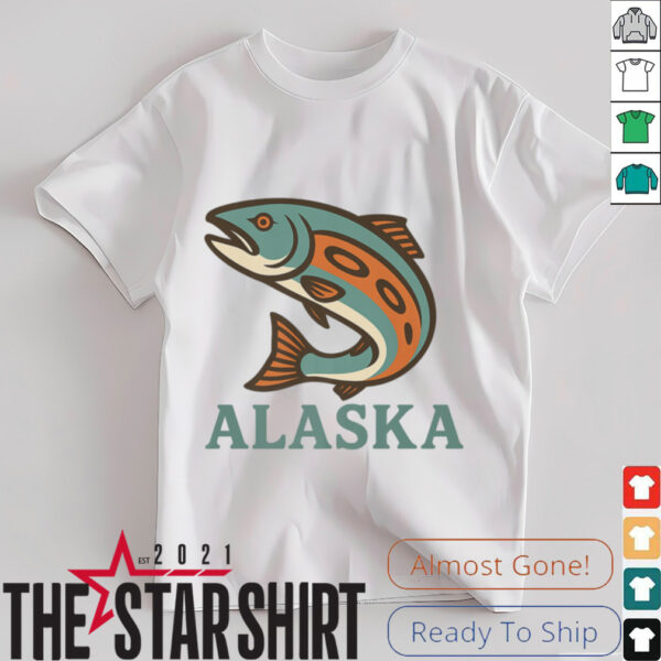 Alaska Salmon Fishing Native American Indigenous Tlingit Art Shirt