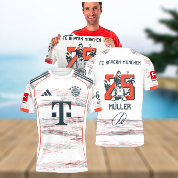 Bayern Munchen Thomas Muller 2025 T Shirt