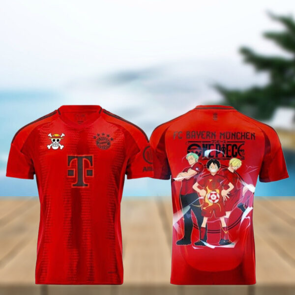 Bayern Munich x One Piece Limited Edition T Shirt Gifts For Fan Lovers