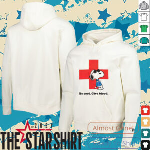 Be Cool Give Blood Red Cross Snoopy Parody T Shirt