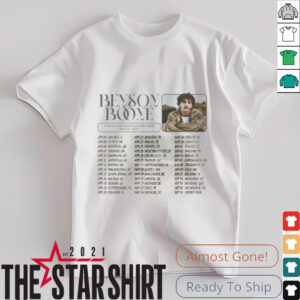 Benson Boone Fireworks Tour 2025 Fan Gift T Shirt