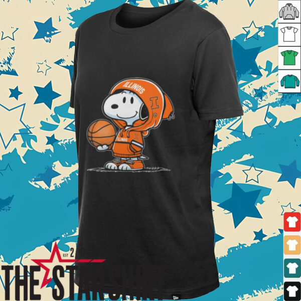 Illinois Basketball x Snoopy T Shirt