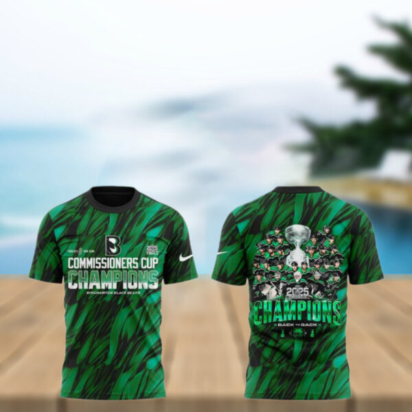 Binghamton Black Bears 2025 Commissioner Cup Finals Limited 3D T Shirt
