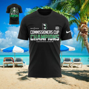 Binghamton Black Bears Commissioners Cup Finals 2025 Black T Shirt0
