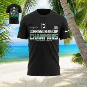Binghamton Black Bears Commissioners Cup Finals 2025 Black T Shirt1