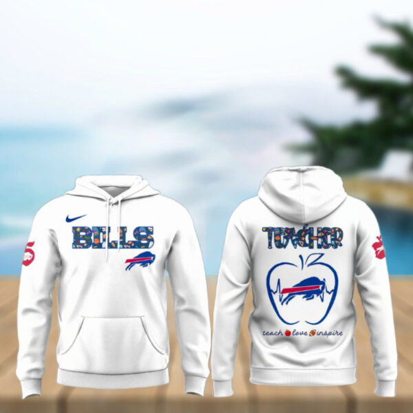 Buffalo Bills Teacher Appreciation White Hoodie