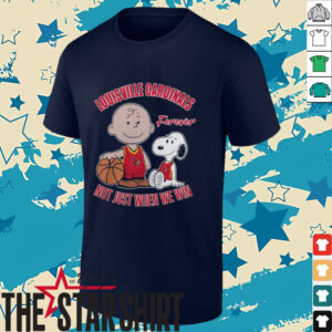 Charlie Brown And Snoopy Louisville Cardinals Forever Not Just When We Win Shirt2