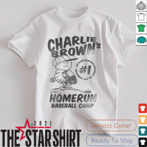 Charlie Brown Homerun Baseball Camp Shirt