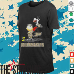 Charlie Brown With Snoopy Hold Purdue Boilermakers Ball Vintage Shirt