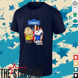 Charlie Brown and Snoopy Lowe’s US Flag shirt