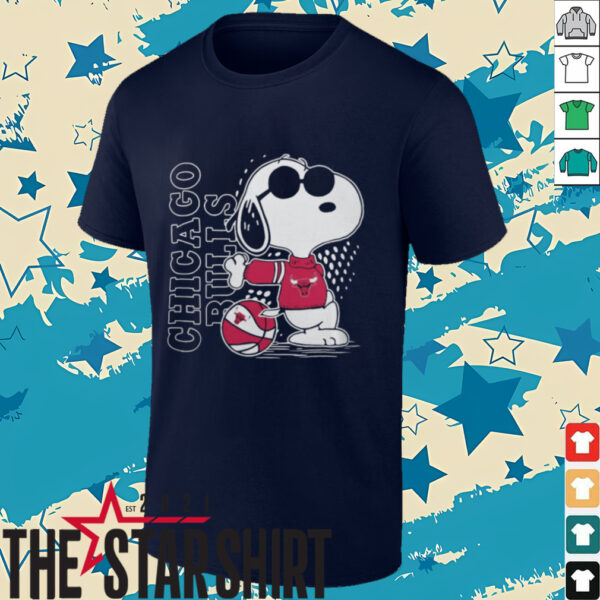 Chicago Bulls Basketball X Snoopy The Peanuts Logo Hoodie Sweatshirt