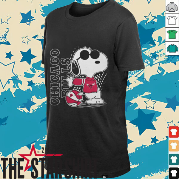 Chicago Bulls Basketball X Snoopy The Peanuts Logo Hoodie Sweatshirt