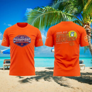 Clemson Softball ACC Champions 2025 T Shirt