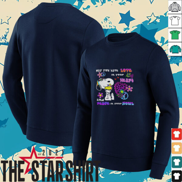 Cute Snoopy May You Have Love In Your Heart And Peace In Your Soul T Shirt