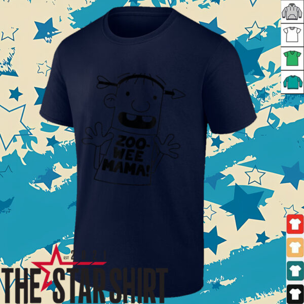 Diary of a Wimpy Kid Rowley Zoo Wee Mama Big Face T Shirt